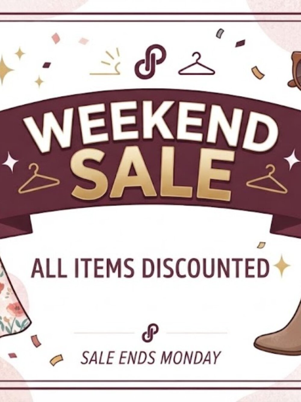 Weekend Closet Sale! 🛍️ Shop & Save Today